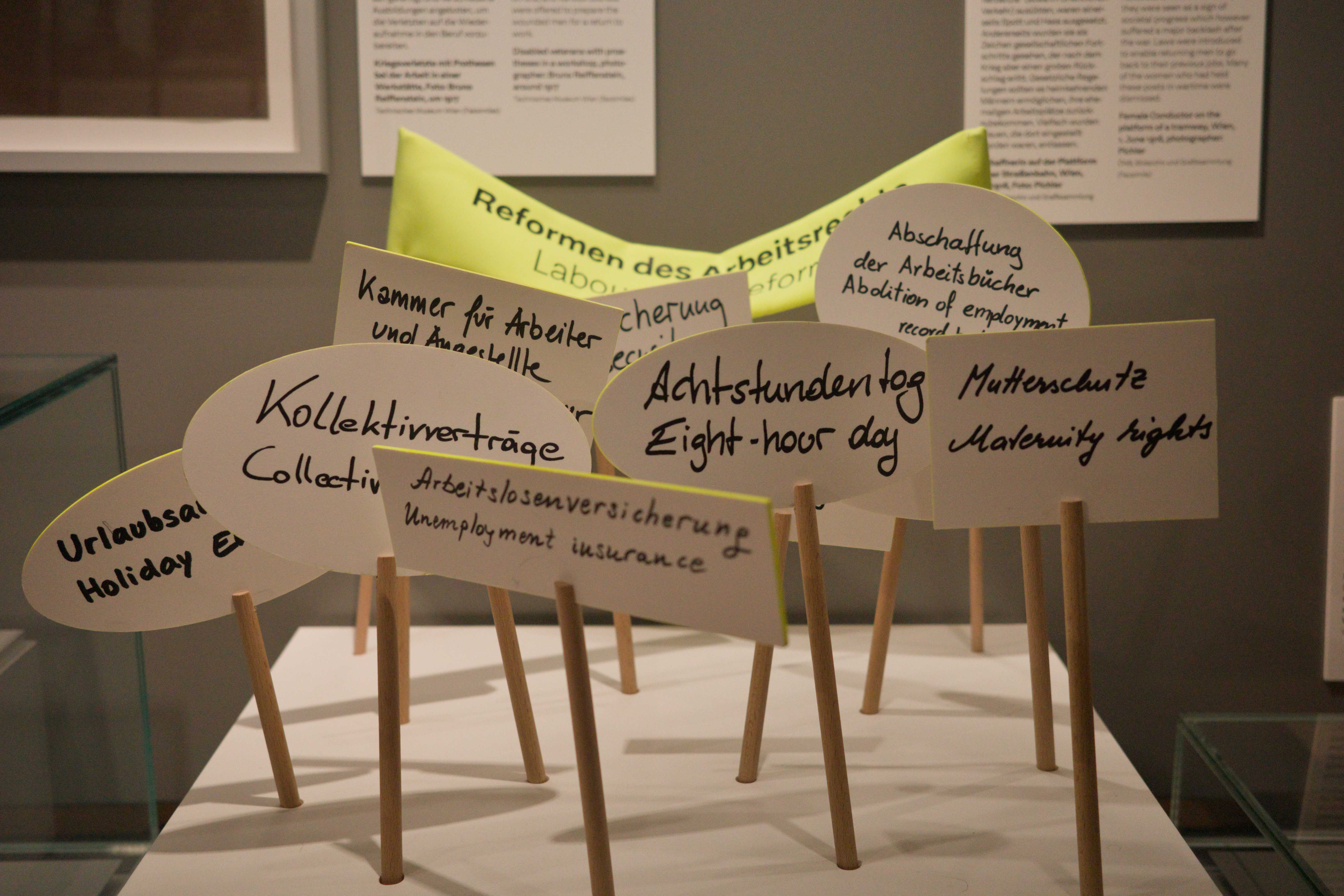 Protestschilder Miniatur